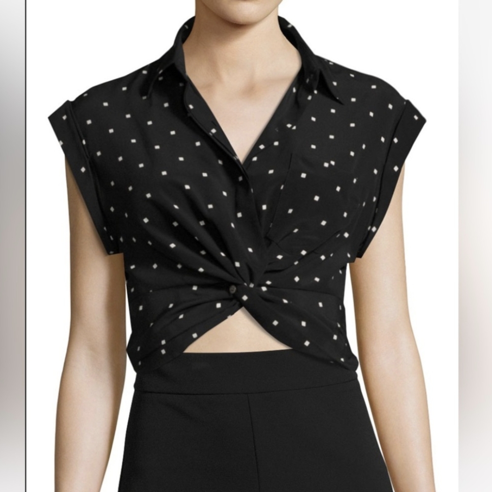 T by Alexander Wang cropped blouse